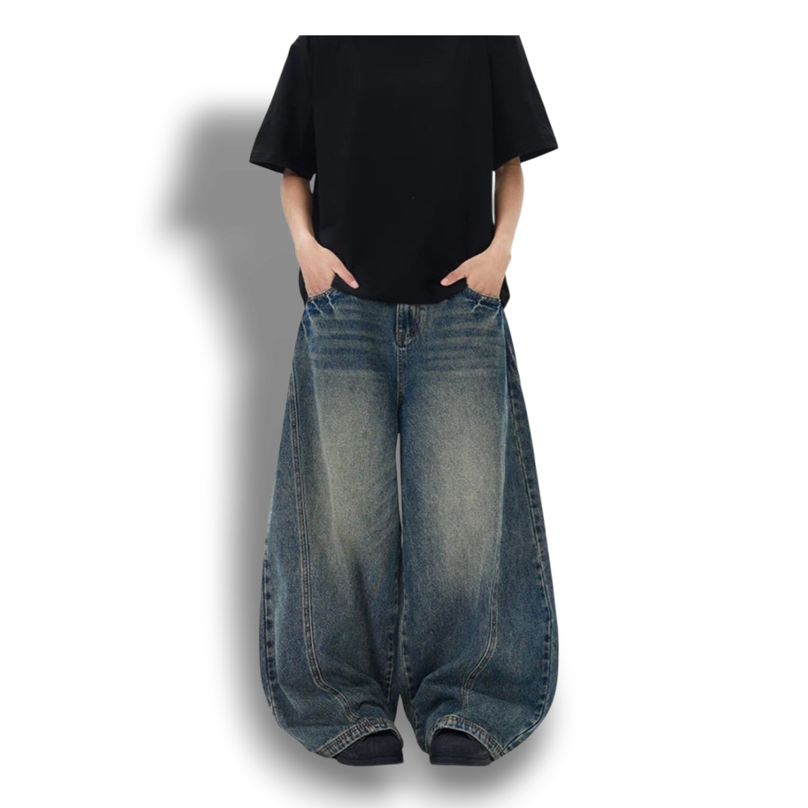 Baggy Jeans - "Vintage Butterfly"