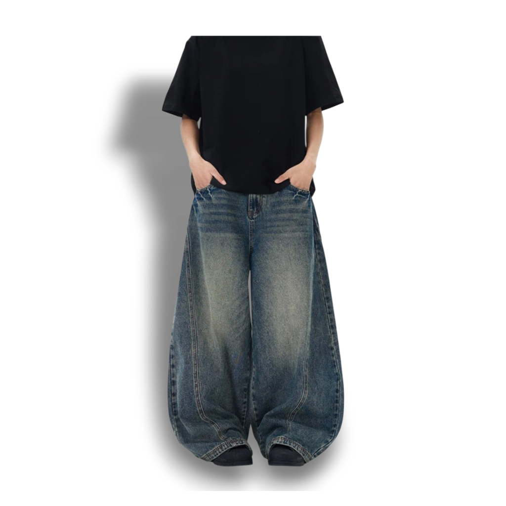 Baggy Jeans - "Vintage Butterfly"