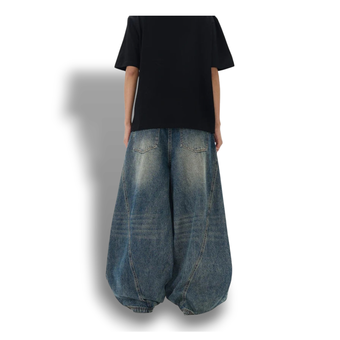 Baggy Jeans - "Vintage Butterfly"