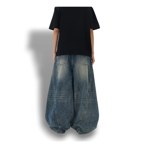 Baggy Jeans - "Vintage Butterfly"